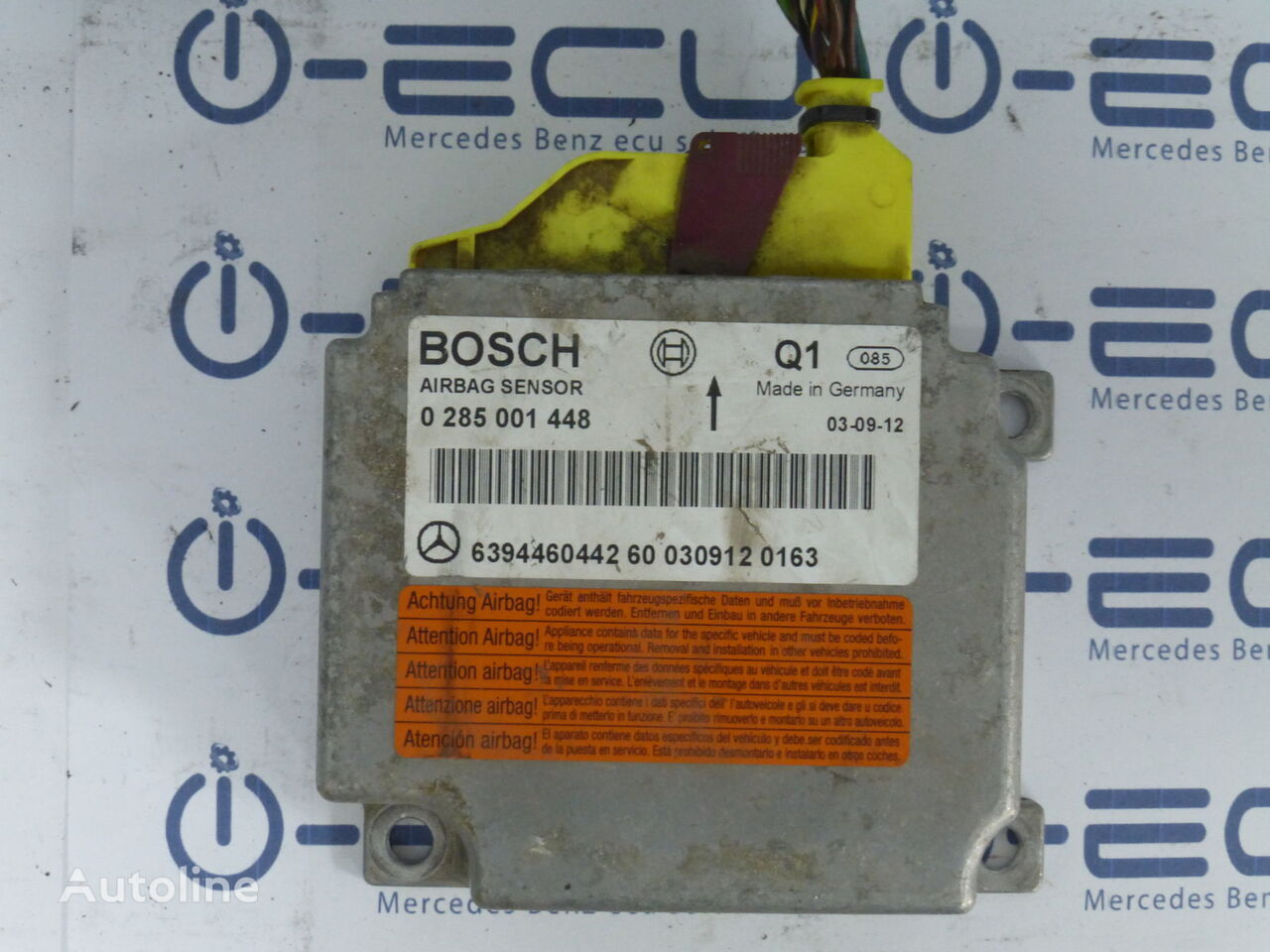 Bosch SRS AERHOSAKOS A 6394460442 vezérlőegység Mercedes-Benz VITO 639 automobil-hoz
