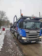 Scania P410 autószállító teherautó