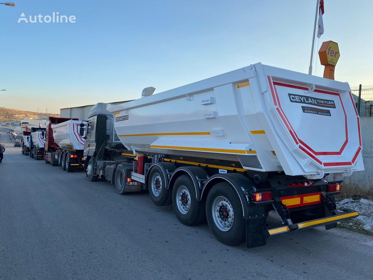 új Ceylan 3 AXLES TIPPER 22-30M3 billenős félpótkocsi