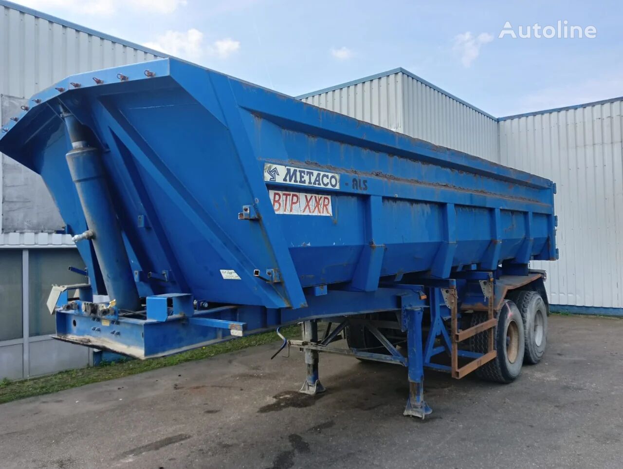 Metaco 2 Axle ROR , Steel Tipper , Spring Suspension , Drum Brakes billenős félpótkocsi