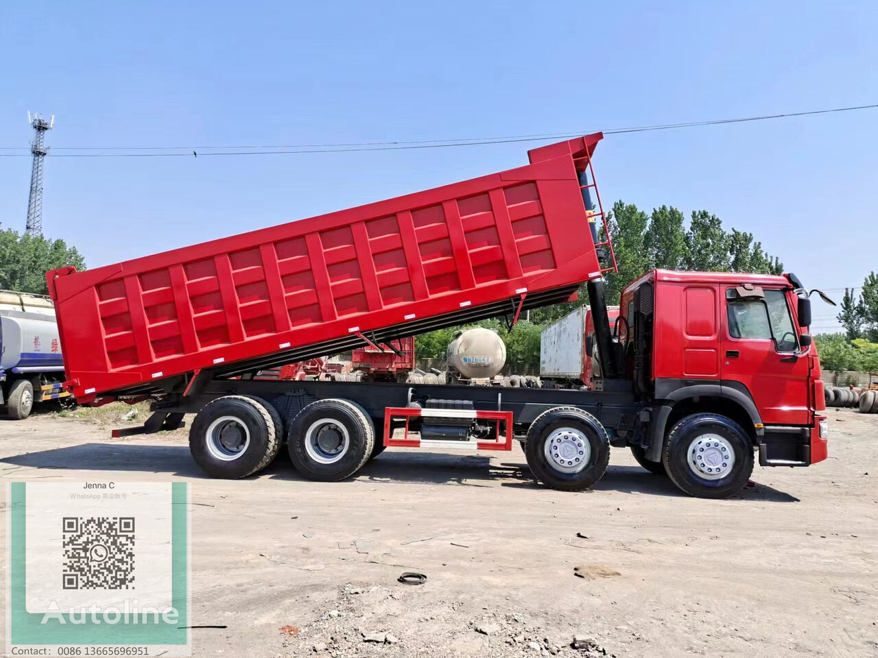 Howo 8x4 Tipper Truck 420HP billenős teherautó