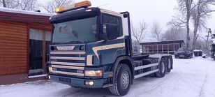 Scania P114GB emelőhorgos teherautó