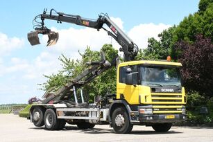 Scania R114-340 6x2 !!KRAAN/CONTAINER/KABEL!!MANUELL!! kábelrendszer teherautó