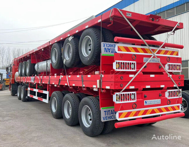 új TITAN 3 Axle Flatbed Semi Trailer for Sale with ABS - Z platós félpótkocsi