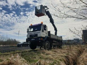 MAN 18.280 4x4 HIAB 166 Road RAIL Two way Schiene platós teherautó