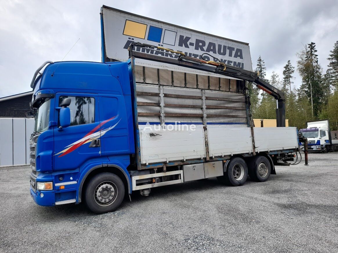 Scania r560 platós teherautó