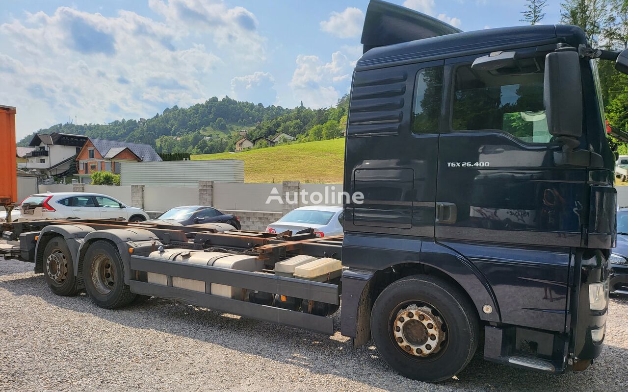 MAN TGX 26.400 , 6X2 , BDF, euro5 ponyvás teherautó